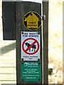 Signs On Footbridge