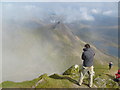 SH6154 : View from Summit of Snowdon by Alan Valentine