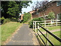 Path running parallel to Mill Lane