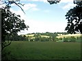 View across the fields towards Little Barley End, near Aldbury