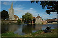 SO7829 : Staunton Church and duck pond by Philip Halling