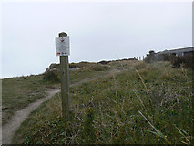 TR3747 : 'Access Land' sign on cliff walk by John Rostron