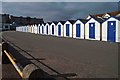 SX8961 : Preston sands beach huts, Paignton by Steve  Fareham