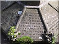 Detail of inscription on the grave of Dean Tait