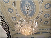 NT2972 : Ceiling and chandelier at Duddingston House by M J Richardson