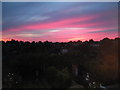 Sunset over West Ealing, London