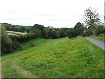 SO9516 : Looking towards Townend site of Medieval Village by norman hyett