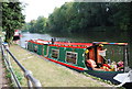 Narrowboat moored on the Medway