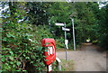 Signposts on the banks of the River Medway