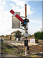 Signal by the level crossing on the A1065