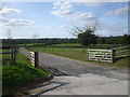 Gateway and track to Stockland Farm