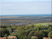 TG0244 : Blakeney Channel viewed from the top of St Nicholas Church by Andy Parrett