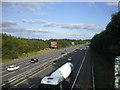 M4 between Junctions 33 & 34, looking east