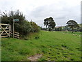 A footpath near Goodleigh just down the road from Dean Farm