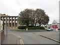 Roundabout by the pub