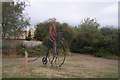 Penny Farthing beside the Crab and Winkle Way Cyclepath