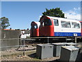 Tube trains in depot