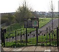 Entrance to Hillyfields Community Park, Parr Avenue