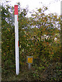 TG0524 : Gas pipeline marker on Reepham Road by Geographer