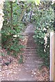 Steps from St. Michaels Road to disused railway