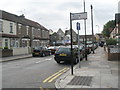 Looking from Scotts Road into Sussex Road