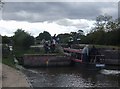 SK1715 : Lock on the River Trent/Trent and Mersey Canal by John M