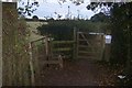 Footpath junction near Biddenden