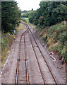 Railway junction north of the A40 bridge at Haverfordwest