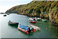 SM7423 : Looking seaward from Porthclais harbour by Andy F