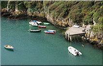 SM7423 : Jetty on the west side of Porthclais harbour by Andy F