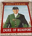 Duke of Beaufort pub sign Hawkesbury Upton