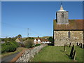 St Nicholas church on bank above Newington Road