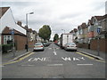 Looking from Beaconsfield Road northwards up Trinity Road