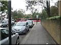 Looking down Park View Road towards the Uxbridge Road