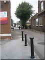 Bollards in Southall High Street