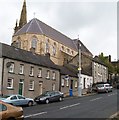 J4844 : Houses in Stream Street backed by St Patrick's Roman Catholic Church by Eric Jones