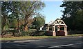 Lych gate under construction, Welland