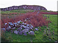 Tumbled wall below Dun Chaich