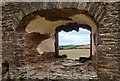 View from kitchen window, Raglan Castle