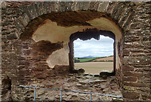 SO4108 : View from kitchen window, Raglan Castle by Andy F