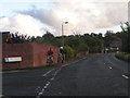 Cyclists next to the A345, Court Farm Road, Netheravon