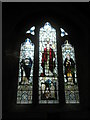 Stained glass window near the side altar at St Mary, Buriton