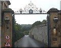 SK2272 : Gates to Hassop Hall by Peter Barr