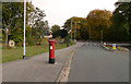 Red pillar-box on Broadway, Cheadle