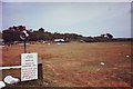 SV8914 : Tresco Heliport with warning sign, Isles of Scilly by nick macneill