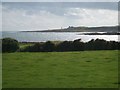 View across farmland towards Coney Island Bay