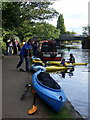 Having a go at canoeing