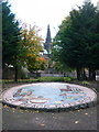 Glasgow: a mosaic mural in Cathedral Square