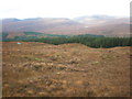 NH2107 : View across Beinneun Forest to Ceannacroc Forest and Clunie hills by Sarah McGuire