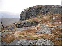 NN3517 : Crag, Parlan Hill by Richard Webb